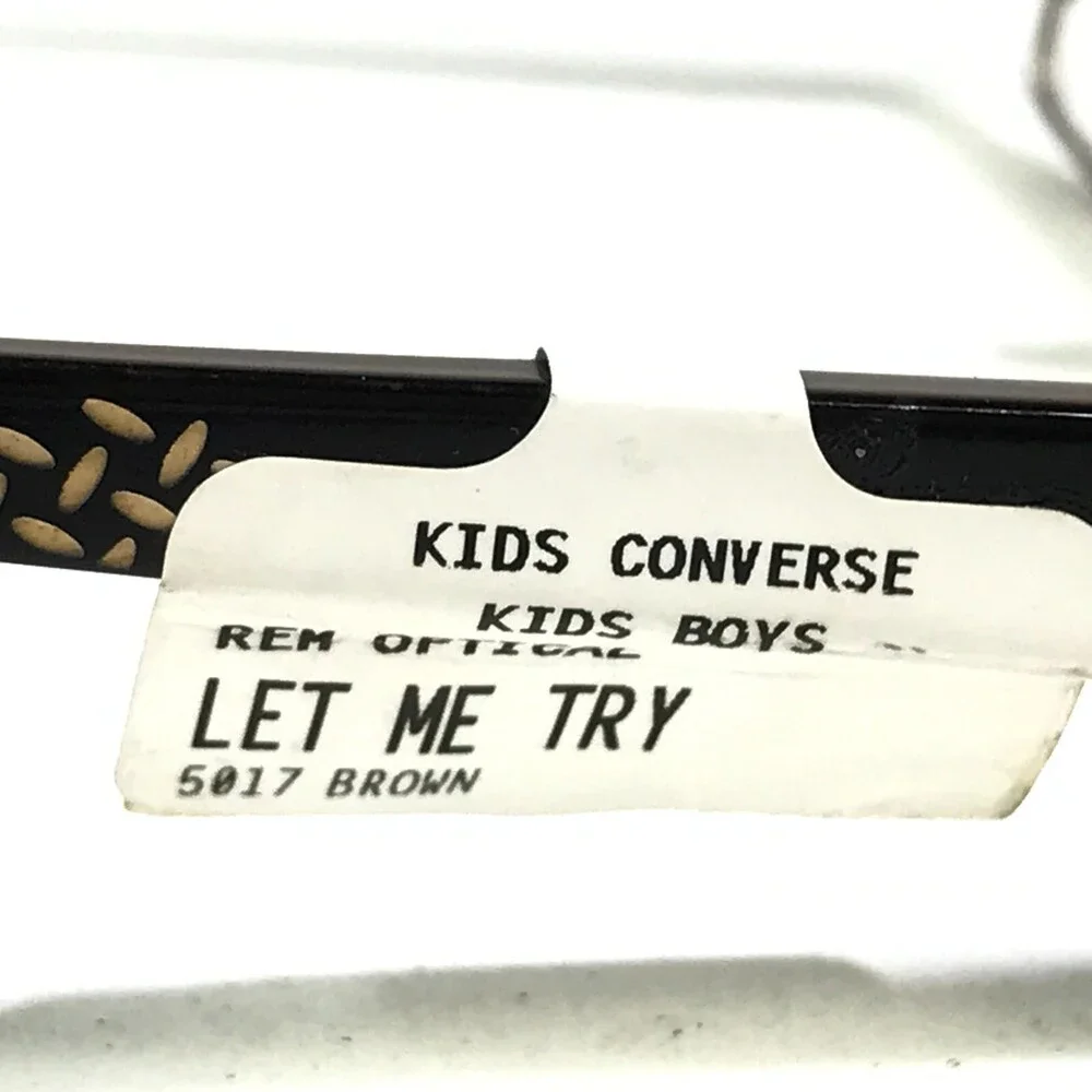 Converse Kids Eyeglasses Frames LET ME TRY BROWN Rectangular Full Rim 50-17-135